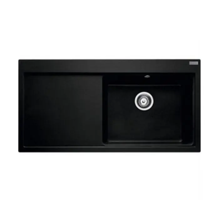Usine Directe Évier de cuisine Fragranit Mythos MTG 611- Onyx – sous meuble 60 cm – 1000 x 515 x 215 mm – Franke