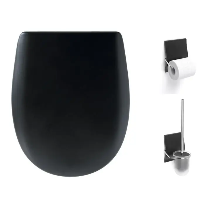 Meilleur Choix Set accessoires Olfa Ariane Soft Black Mat, descente assistée, déclipsable