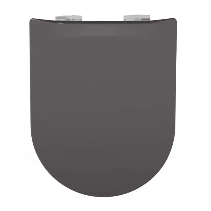 Abattant WC Wood Slim Carbone mat – descente assistée – déclipsable – Olfa Acheter Direct