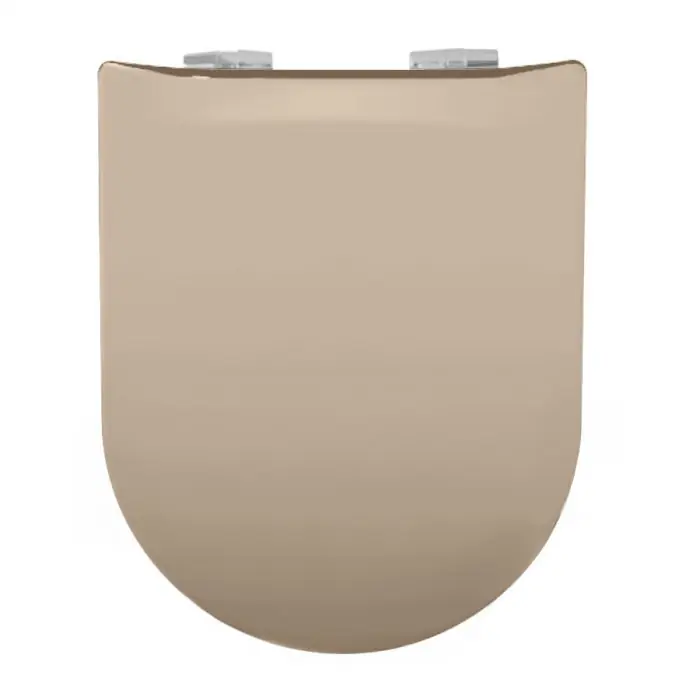 Abattant WC Wood Slim Bahamas céramique Brillante – descente assistée – déclipsable – Olfa Promotion