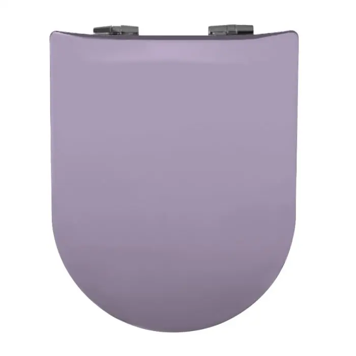 Abattant WC Wood Slim Lavande mat – descente assistée – déclipsable – Olfa Meilleure Vente