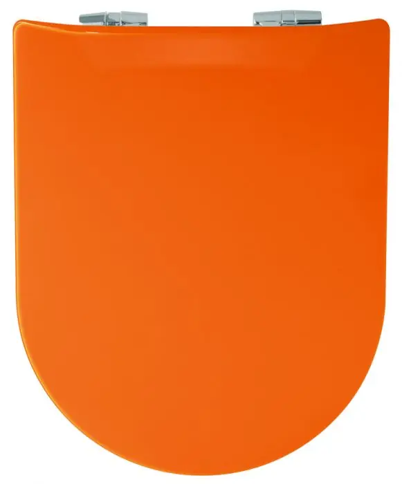 Abattant WC Wood Slim Safran Brillante – descente assistée – déclipsable – OLFA Offre Limitée
