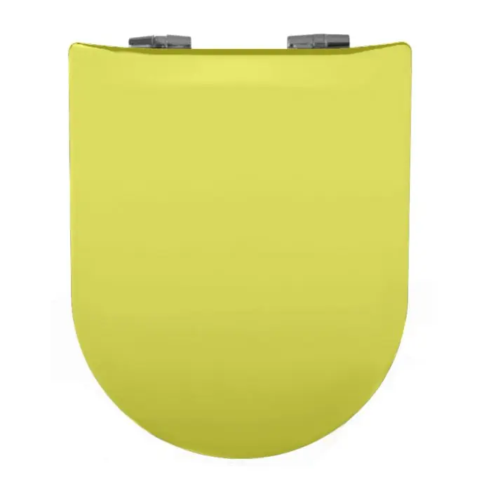 Prix Promo Abattant WC Wood Slim Vert anis Brillante - descente assistée - déclipsable - Olfa