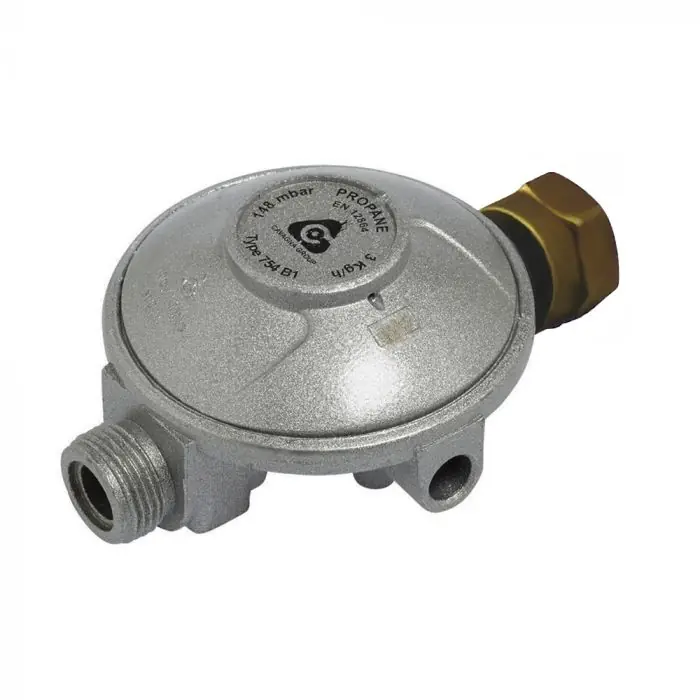 Détendeur Basse Pression Propane 4kg/h 37mb – Écrou 20×150/Mâle 20×150 – 2ème Détente – Favex Livraison Express