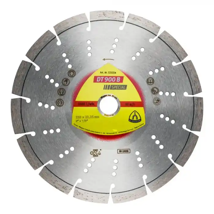 Disque diamanté Ø230mm DT 900 B pour béton – Klingspor 325034 Vente Directe
