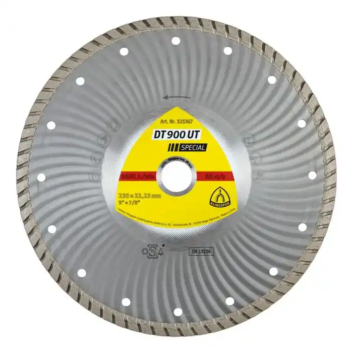 Meilleur Choix Disque diamanté Ø230mm DT 900 UT pour béton - Klingspor 325367