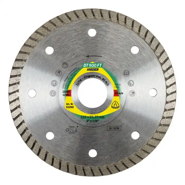 Disque diamanté Ø230mm DT 900 FT carrelage - Klingspor 330629 Promotion Saisonnière