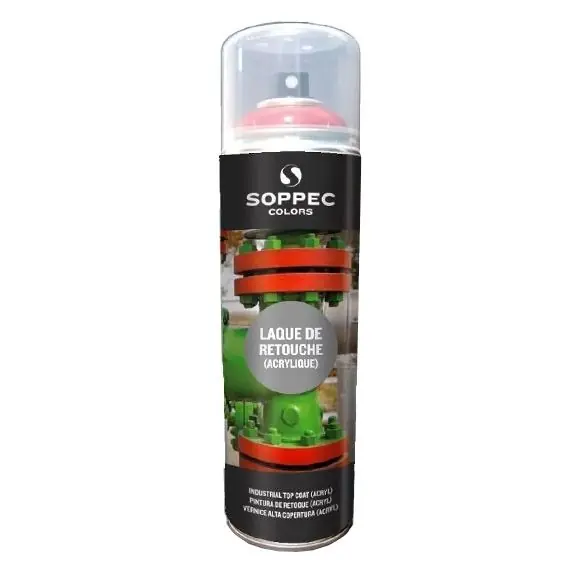 Dernier Modèle Laque de retouche acrylique 400ml – RAL 6005 vert mousse – Soppec