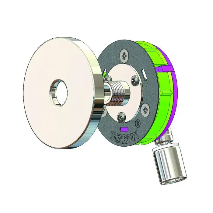 Sortie de cloison STARFIX MONO PER à sertir Ø12 - Mâle 3/8" (12/17) coudée - Anquier Promotion Saisonnière