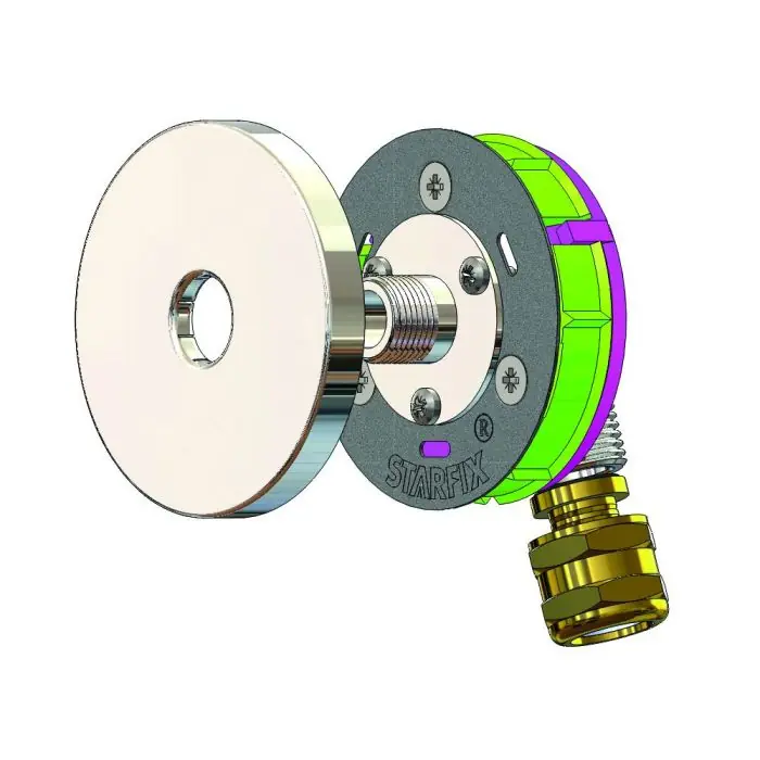Sortie de cloison STARFIX MONO PER à compression Ø16 - M3/8" (12/17) coudée - Anquier Prix Réduit