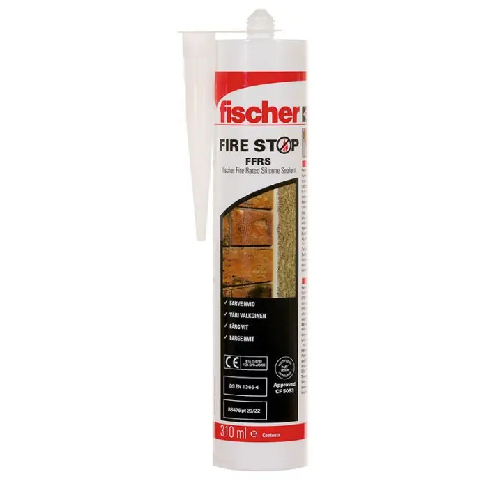 Vente Flash Mastic silicone Coupe-feu Fischer FFRS blanc en 310 ml - Fischer
