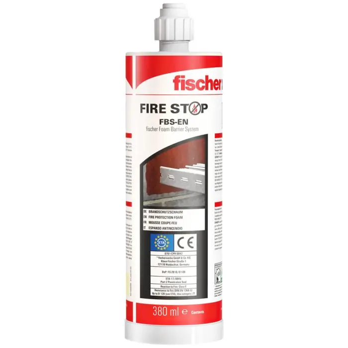 Usine Directe Mousse et brique coupe-feu à utiliser en combinaison ou individuellement - bi-composant FBS - Fischer