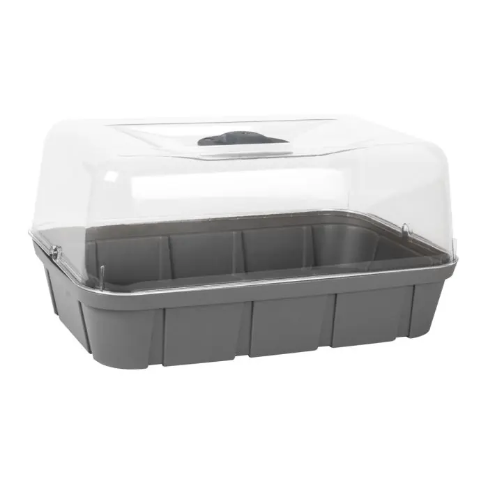 Prix Choc Mini serre de culture taille M, 5.7L – Gris anthracite
