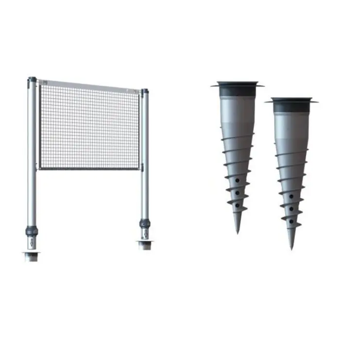 Authentique Kit poteaux multisports télescopique + 2 bases d‘ancrage GARD&ROCK