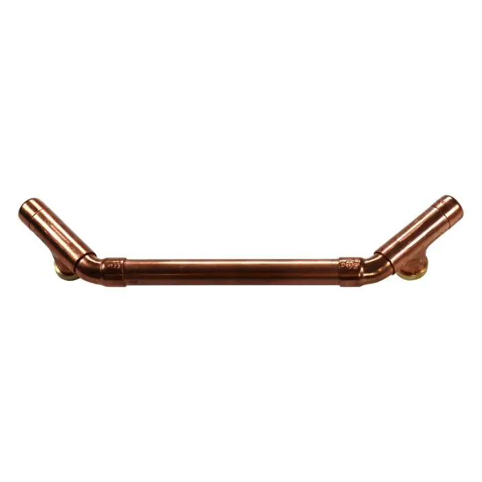 Poignée élégante en Cuivre - Entraxe 128 mm - Ø12 - Arcanaute Prix Promo