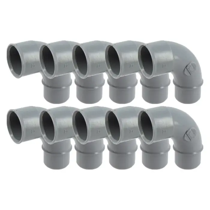 Vente Flash 10 coudes PVC 87°30 - Ø32 - Mâle Femelle - Nicoll