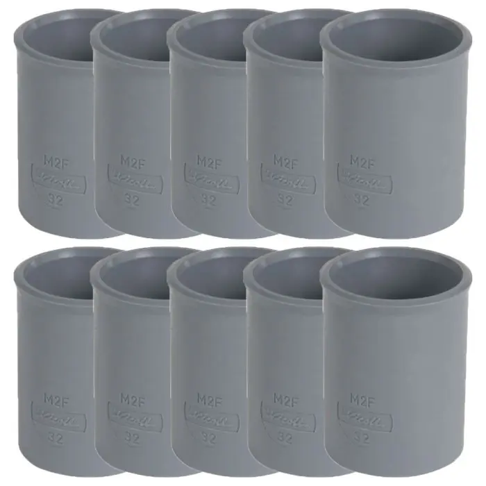 Acheter Direct 10 manchons en PVC pour l‘évacuation Ø32 - Femelle Femelle - Nicoll