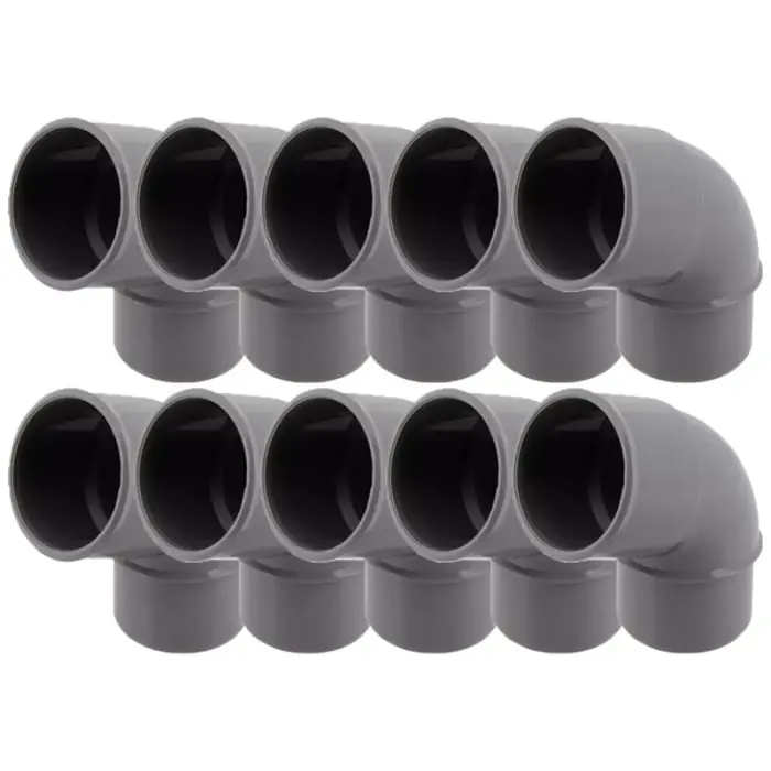 10 coudes PVC évacuation Ø40 Mâle Femelle 67°30 – Nicoll Certifié