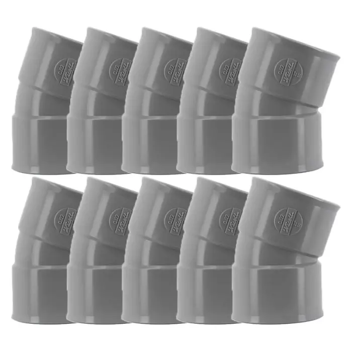 Prix Choc 10 coudes PVC évacuation Ø50 Femelle Femelle 20° – Nicoll