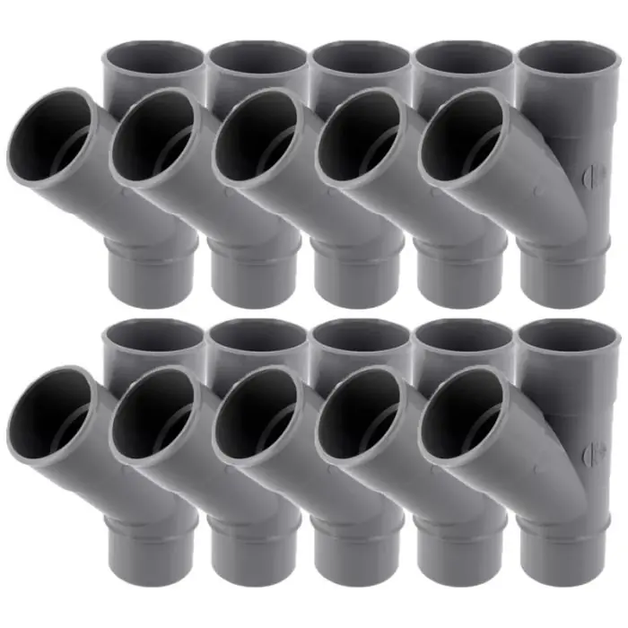 10 culottes pvc évacuation Ø50 Mâle Femelle 45° – Nicoll Acheter Direct