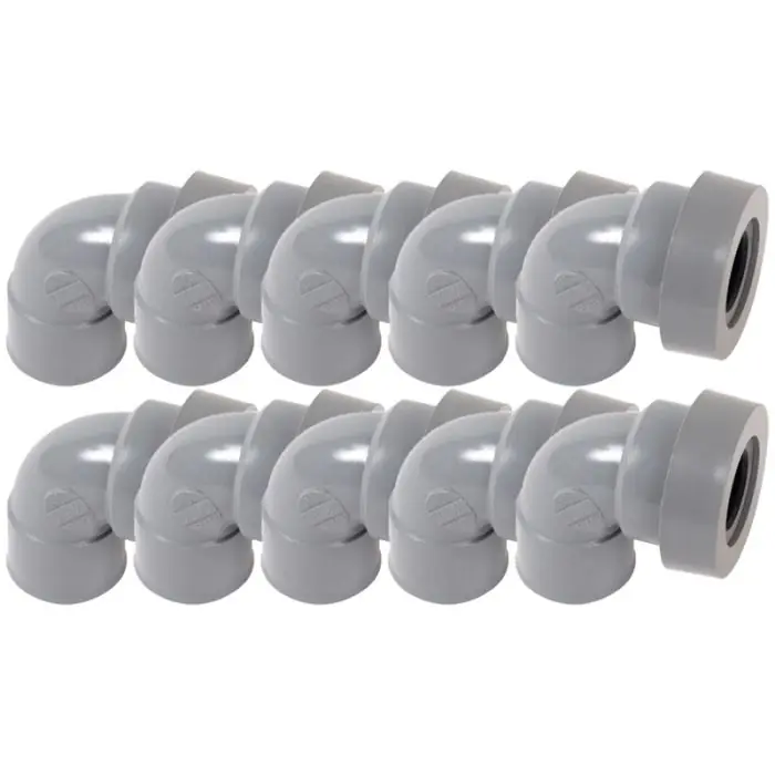 10 coudes PVC évacuation Ø32 Femelle Femelle 87°30 – Nicoll Bon Plan
