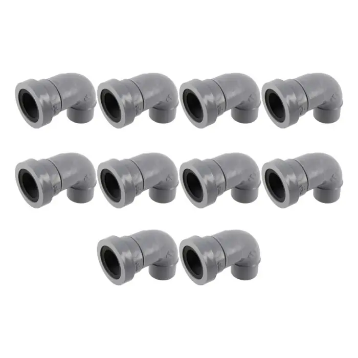 10 coudes pvc évacuation Ø50 Mâle Femelle 87°30 – Nicoll Bon Plan