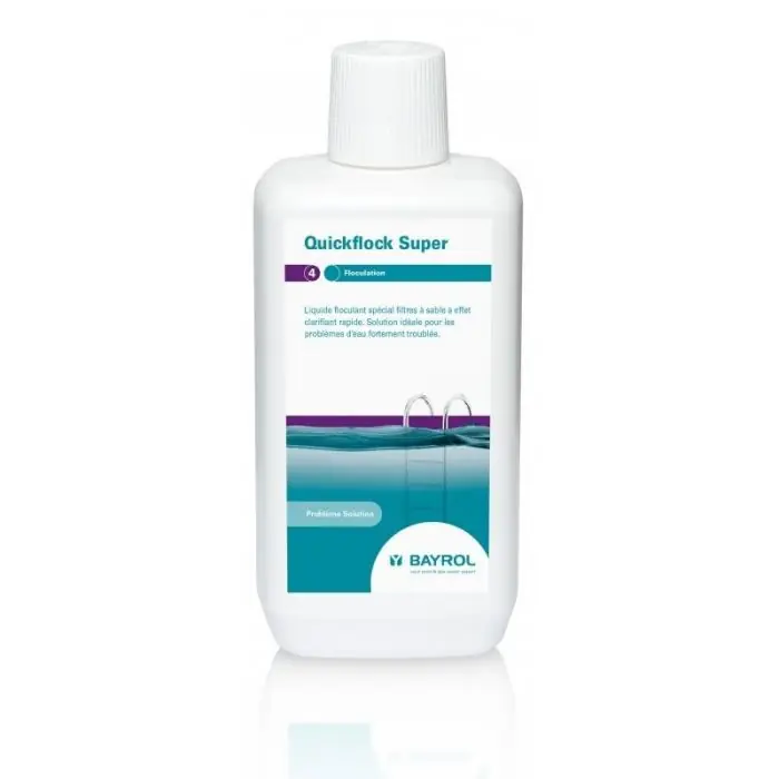 Clarification Quickflock Super – Flacon de 1 Litre – Bayrol Dernier Modèle