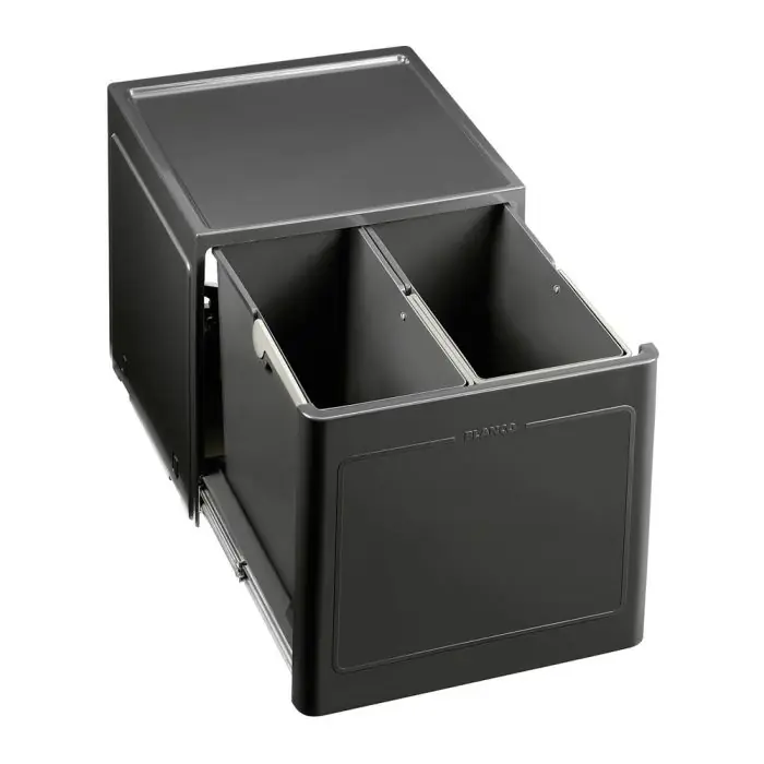 Poubelle de cuisine BOTTON Pro 45/2 Manuell (sous meuble de 45cm) – Blanco Prix Choc