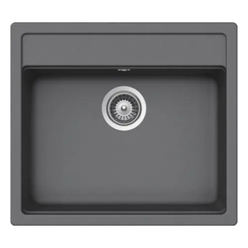 Quantité Limitée Évier de cuisine Cristalite Gain de Place – 570 x 510 x 180 mm – sous-meuble 60 cm – Coloris Croma – Schock