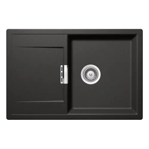 Évier de cuisine Cristadur Mono – 765 x 510 x 195 mm – sous-meuble 50 cm – Coloris Stone – Schock Bon Plan