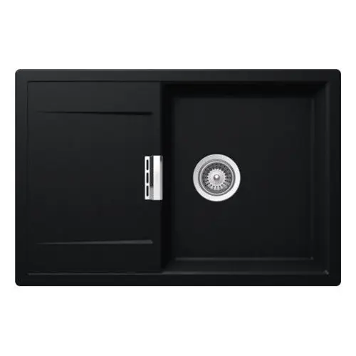 Offre Spéciale Évier de cuisine Cristadur Mono – 765 x 510 x 195 mm – sous-meuble 50 cm – Coloris Puro – Schock
