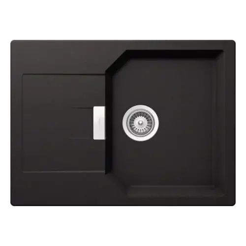 Paiement Sécurisé Évier de cuisine Cristalite Manhattan – 690 x 510 x 195 mm – sous-meuble 45 cm – Coloris Nero – Schock
