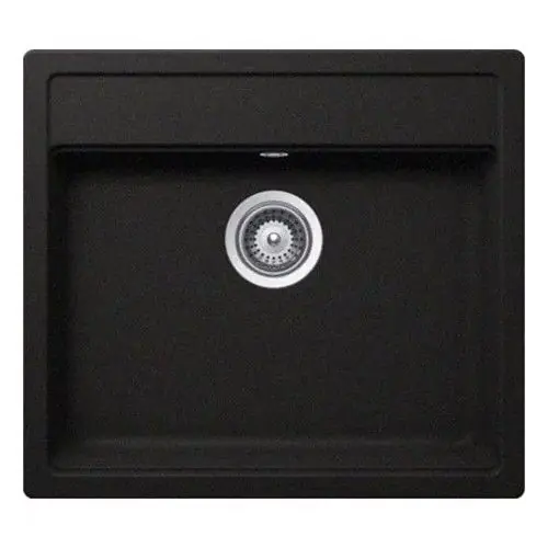 Évier de cuisine Cristalite Gain de Place – 570 x 510 x 180 mm – sous-meuble 60 cm – Coloris Nera – Schock Vente Directe