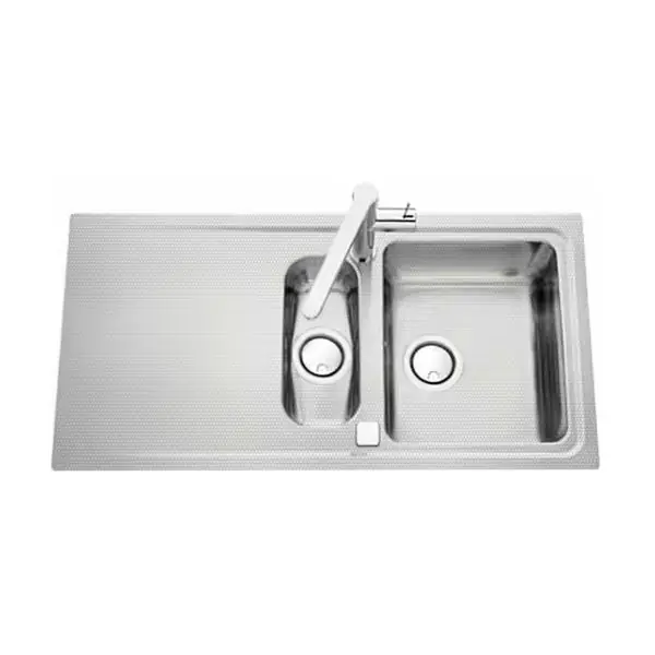 Évier de cuisine Inox mini-structure avec vide sauce STROMBOLI – L 1010 x l 510 x P 195 mm – sous-meuble de 80 cm Petit Prix