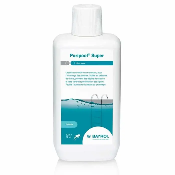 Acheter Direct Hivernage Puripool Super – Flacon de 1 L – prévention contre la calcaire et les algues – Bayrol