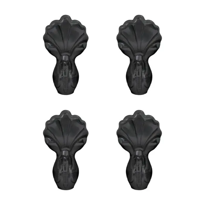 Paiement Sécurisé 4 Pieds griffés noir Burlington pour baignoire – Aquatop