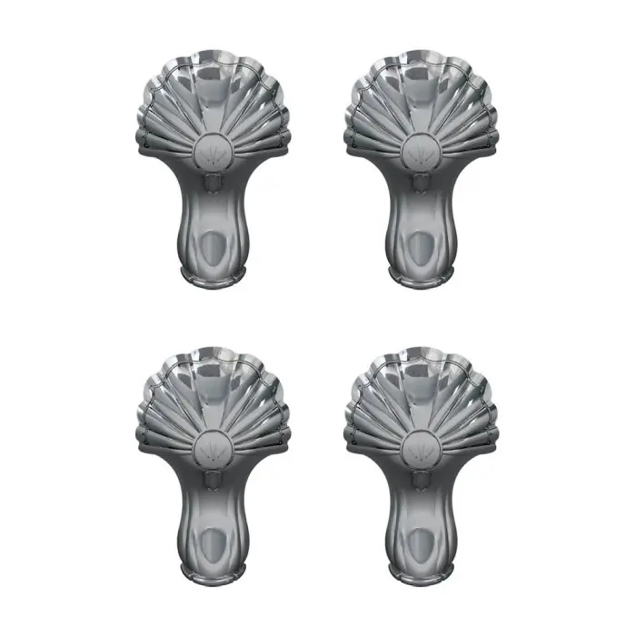 4 Pieds classiques chromé Burlington pour baignoire – Aquatop Populaire