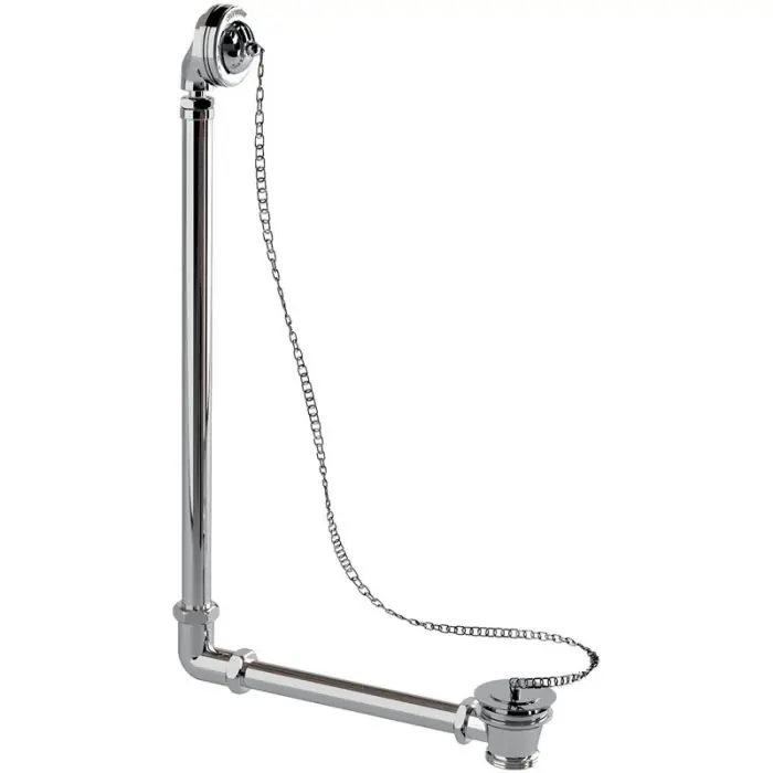 Offre Du Jour Trop-plein de baignoire Burlington apparent avec bonde, bouchon et chaîne – Aquatop