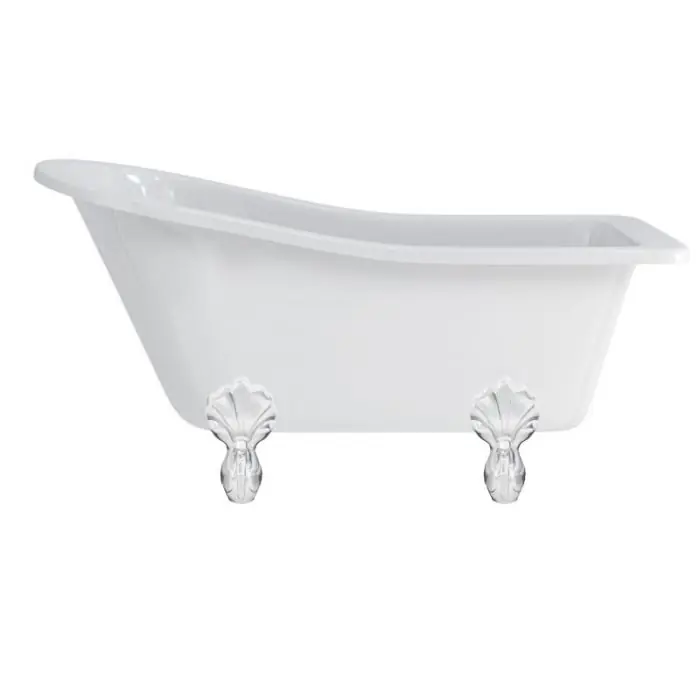 Satisfait Ou Remboursé Baignoire îlot BUCKINGHAM Burlington 1500x740x780 mm avec 4 pieds griffés blanc – Aquatop