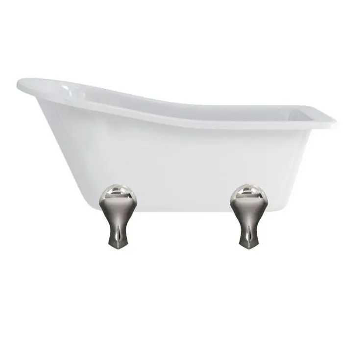 Meilleur Prix Baignoire îlot BUCKINGHAM Burlington 1500 x 740 x 780 mm avec 4 pieds arqués chromés – Aquatop
