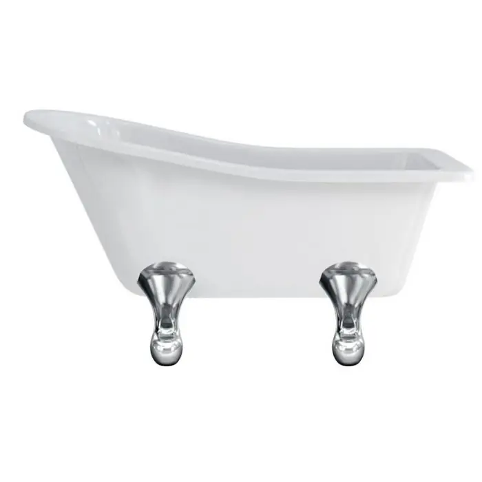 Baignoire îlot HAREWOOD Burlington 1690 x 730 x 770 mm avec 4 pieds standards chromés - Aquatop Petit Prix