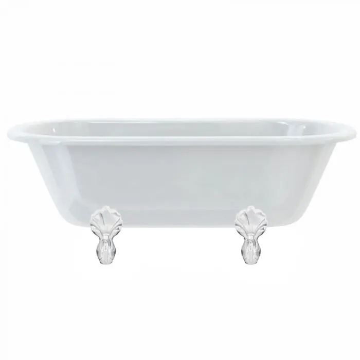 Dernier Modèle Baignoire îlot WINDSOR Burlington 1700 x 750 x 630 mm avec 4 pieds griffés blanc – Aquatop
