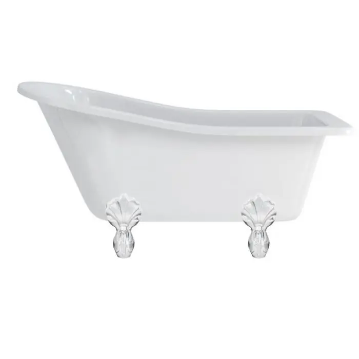 Baignoire îlot HAREWOOD Burlington 1690 x 730 x 770 mm avec 4 pieds griffés blanc – Aquatop Super Prix