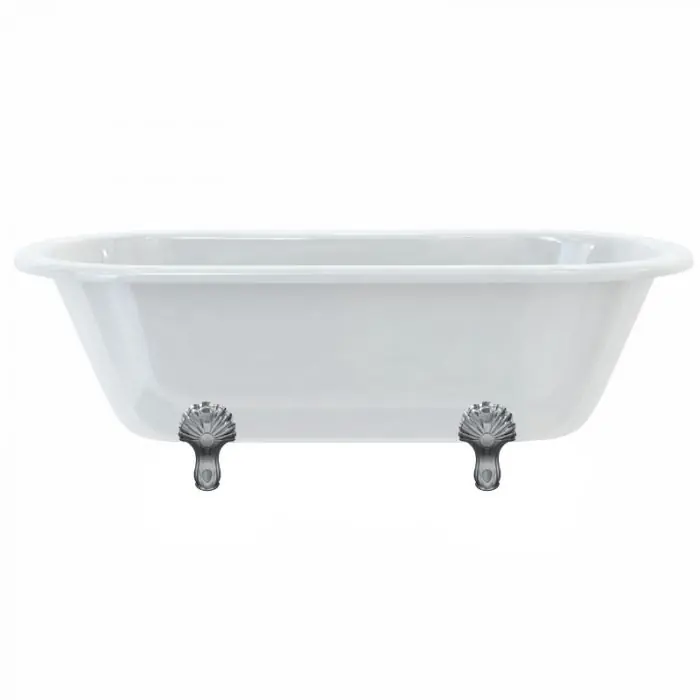 Meilleure Vente Baignoire îlot WINDSOR Burlington 1500 x 750 x 630 mm avec 4 pieds classiques chromés – Aquatop