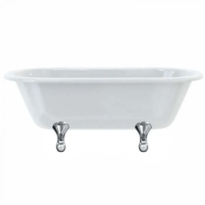 Top Vente Baignoire îlot WINDSOR Burlington 1700 x 750 x 630 mm avec 4 pieds griffés standards chromés – Aquatop