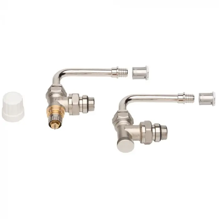 Nouvel Arrivage Kit raccordement radiateur 75 mm équerre - PER à sertir Ø16 - Danfoss