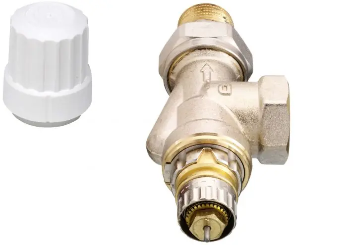 Corps de robinet RA-IN à Kv réglable, 1/2&Prime; (15/21) équerre inversée Réduction