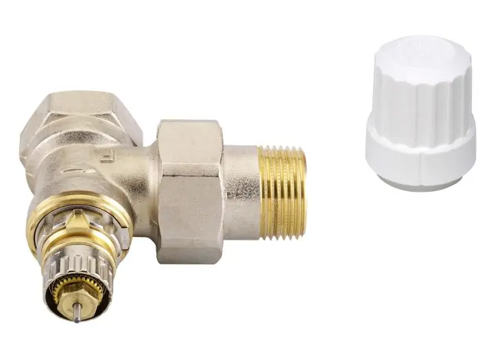 Corps de robinet RA-IN à Kv réglable, 3/4&Prime; (20/27) équerre NF Prix Bas
