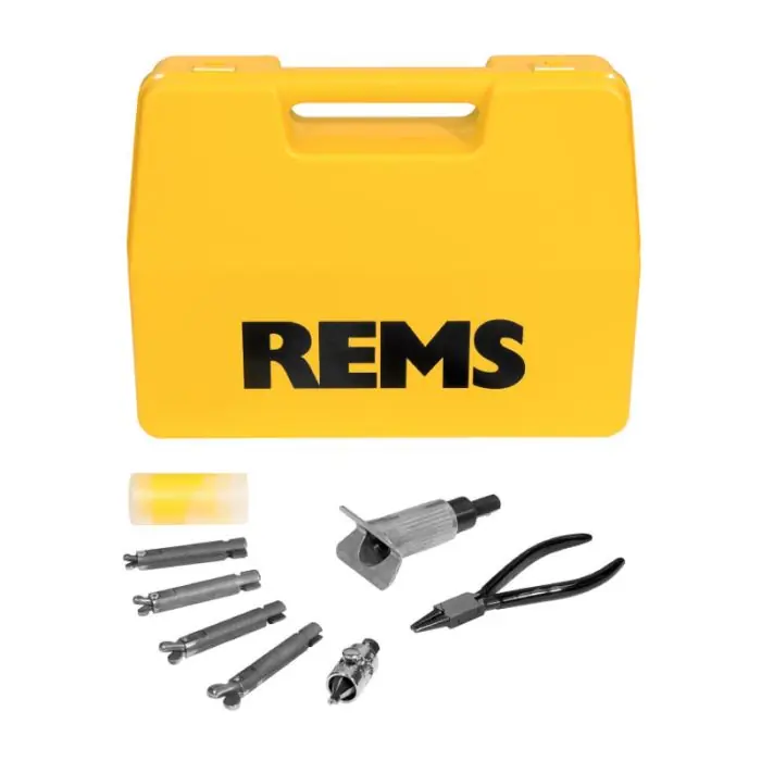 Achat Immédiat Coffret extrudeur à main Hurrican H cuivre 3/8&Prime; (12/17) -1/2&Prime; (15/21) – 5/8&Prime; (17/23) – 3/4&Prime; (20/27) – 7/8&Prime; (24/31) – Rems