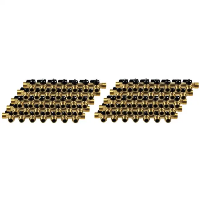 Seulement Aujourd'hui 10 Collecteurs mini-vanne mâle 3/4" (20/27) - femelle 1/2" (15/21) - 7 piquages mâle 1/2" (15/21) - Arcanaute
